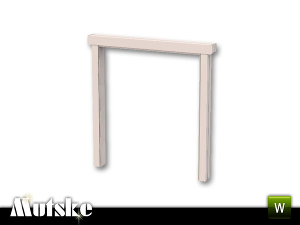 Sims 3 — Fana Arch 2x1 by Mutske — Scandinavian type of Arch. Made of good quality timber. 3 Recolorable parts. Made by