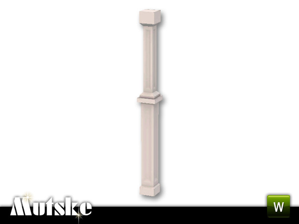 Sims 3 — Fana Column by Mutske — Scandinavian type of Column. Made of good quality timber. 2 Recolorable parts. Made by