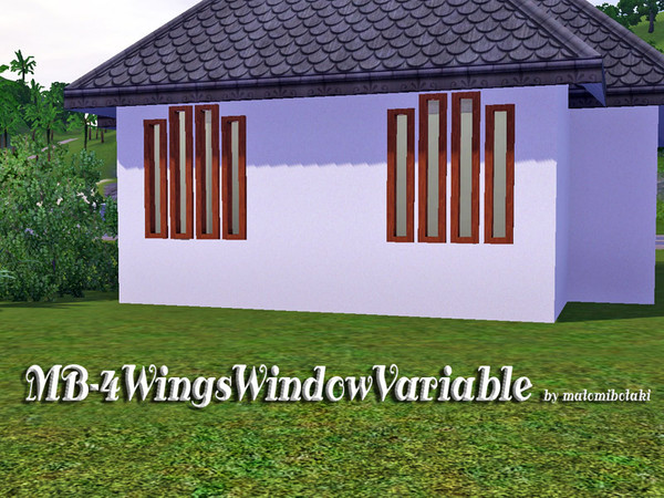 Sims 3 — MB-4WingsWindowVariable by matomibotaki — MB-4WingsWindowVariable, 2x1 large counter-high window, with 4
