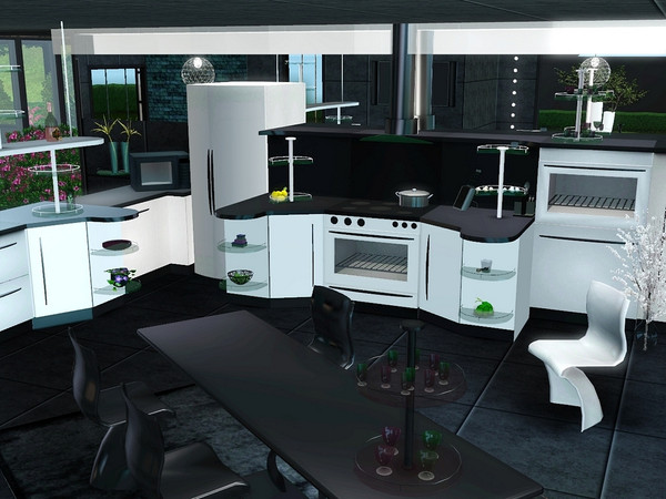 Sims 3 — Lucy Kitchen by Flovv — Did you ever want a real modern kitchen? Are you bored with the usual designs? Freshen