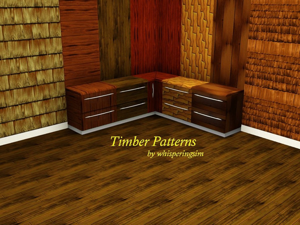 Sims 3 — Timber Patterns whisperingsim by whisperingsim — Timber Patterns contains seven different timber