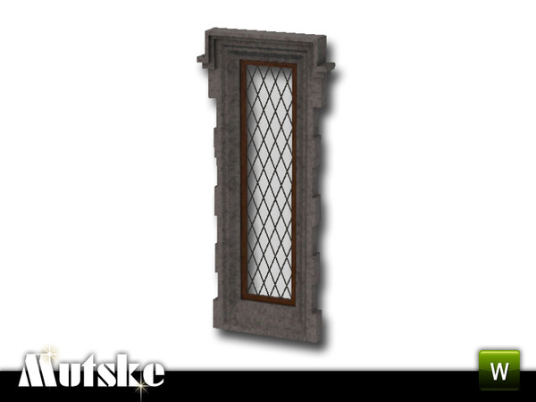 Sims 3 — Tudor WindowTall 1x1 by Mutske — Tudor style window with traditional material like wood, stone and lead. 4
