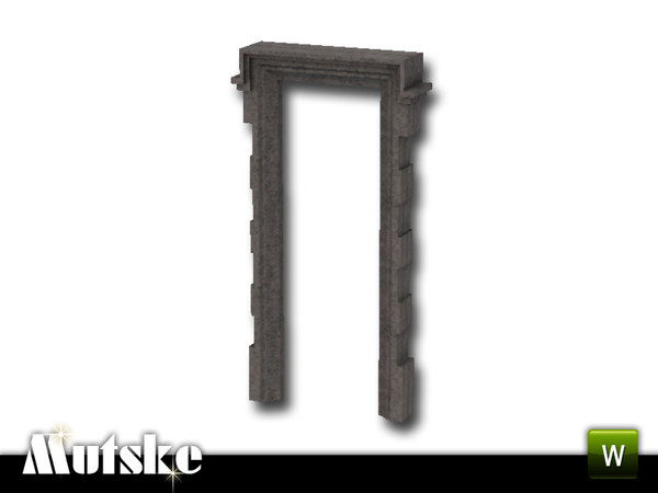 Sims 3 — Tudor Arch 1x1 by Mutske — Tudor style arch with traditional material like wood, stone and lead. 2 Recolorable