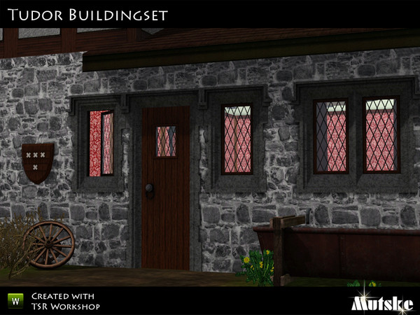 Sims 3 — Tudor Buildingset by Mutske — Need to build yourself a Tudor or medieval house, you can't do without this