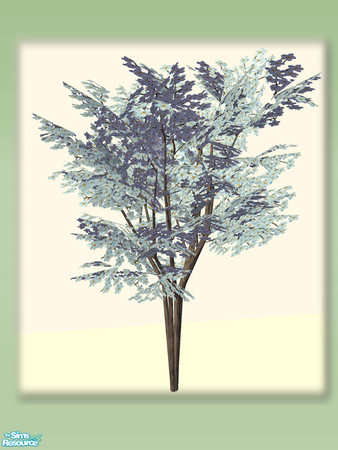 Sims 2 — Oriental Sakura Tree - Blue by Shakeshaft — Part of a set of objects for you to create an Oriental Style Garden