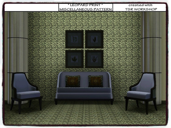 Sims 3 — Leopard Print - *PATTERN* by Xodess — Leopard Print miscellaneous pattern for any use you desire; whether it be