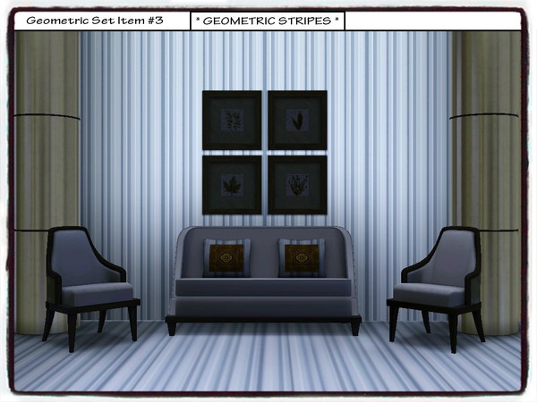 Sims 3 — Geometric Stripes - *PATTERN* by Xodess — **THIS PATTERN IS PART OF A SET. YOU CAN FIND THE SET LINK UNDER