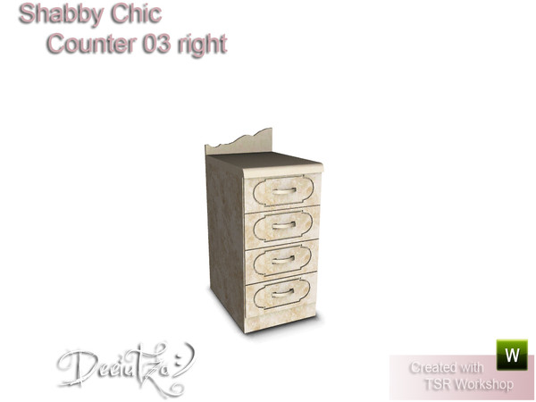Sims 3 — Shabby Chic Counter 03 Right by deeiutza — By deeiutza @TSR