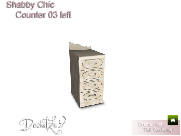 Sims 3 — Shabby Chic Counter 03 Left by deeiutza — By deeiutza @TSR