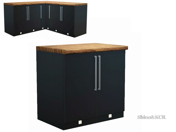 Sims 3 — Kitchen Solitude - Counter2Doors by ShinoKCR — dark shadows on the Countertop fixed on Sept. 24. 2012