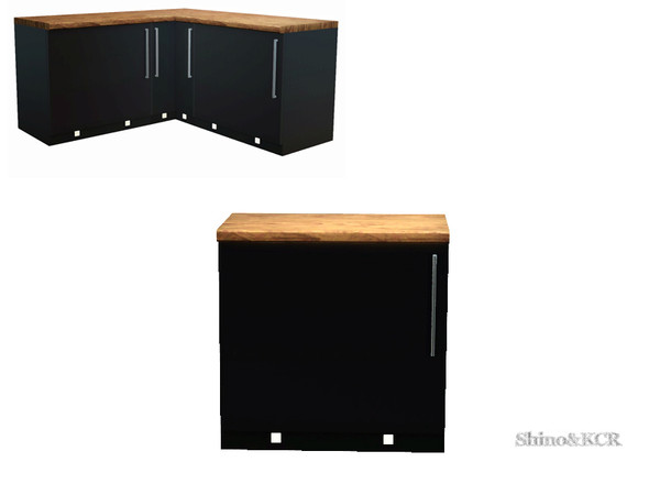 Sims 3 — Kitchen Solitude - Counter1Door by ShinoKCR — dark shadows on the Countertop fixed on Sept. 24. 2012