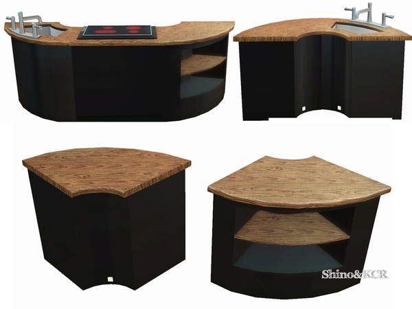 Sims 3 — Kitchen Solitude - Endtable with Shelf right Side by ShinoKCR — 