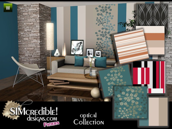 Sims 3 — Optical collection by SIMcredible! — Optical Patterns collection by SIMcredibledesigns.com