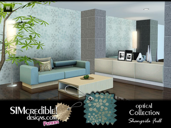 Sims 3 — Shangrila Full by SIMcredible! — Optical Patterns collection by SIMcredibledesigns.com