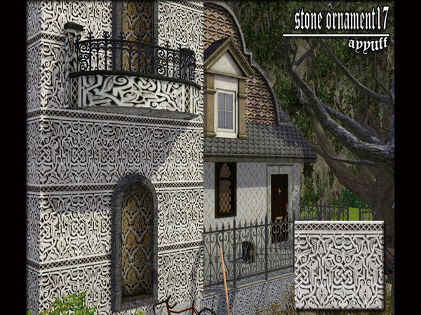 Sims 3 — Stone Ornament17 by ayyuff — Stone Ornament pattern