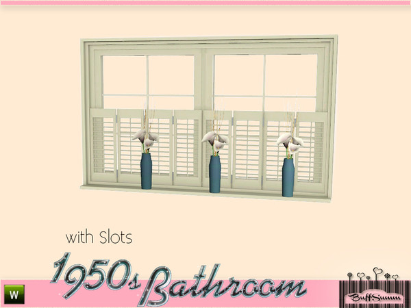 Sims 3 — 1950s Bathroom Window D by BuffSumm — Part of the *1950s Bathroom* ***TSRAA***