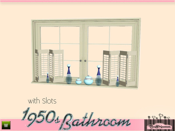 Sims 3 — 1950s Bathroom Window E by BuffSumm — Part of the *1950s Bathroom* ***TSRAA***