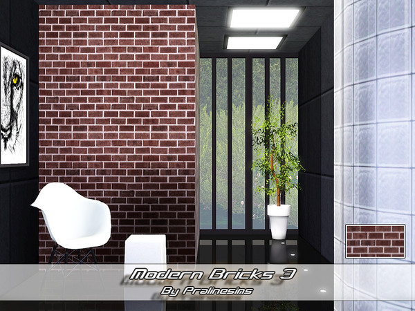 Sims 3 — Modern Bricks 3 by Pralinesims — By Pralinesims under: Masonry