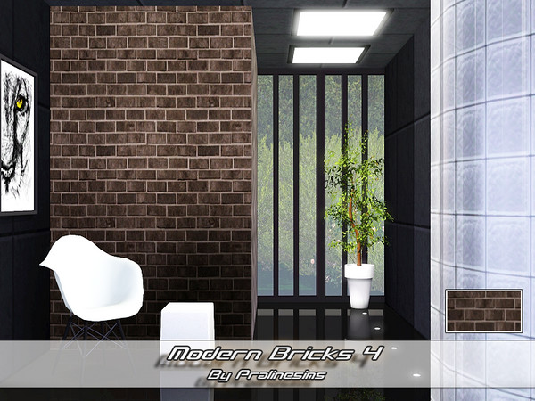Sims 3 — Modern Bricks 4 by Pralinesims — By Pralinesims under: Masonry
