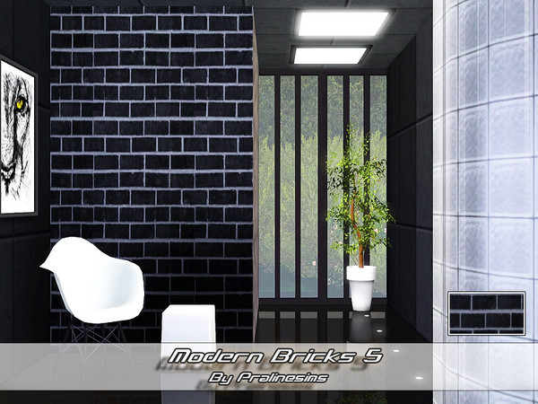 Sims 3 — Modern Bricks 5 by Pralinesims — By Pralinesims under: Masonry
