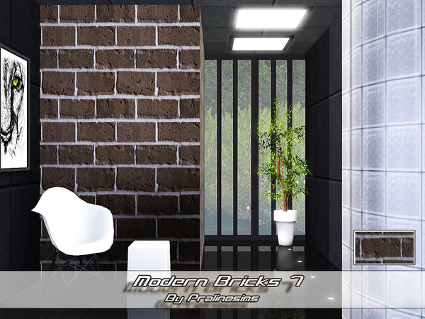 Sims 3 — Modern Bricks 7 by Pralinesims — By Pralinesims under: Masonry