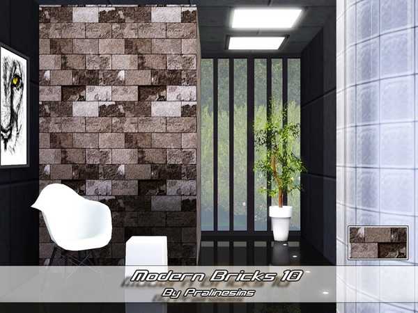 Sims 3 — Modern Bricks 10 by Pralinesims — By Pralinesims under: Masonry