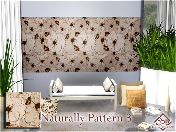 Sims 3 — Naturally Pattern 3 by Devirose — Soft elegant pattern.Base Game Compatible,no need EP,Enjoy^^