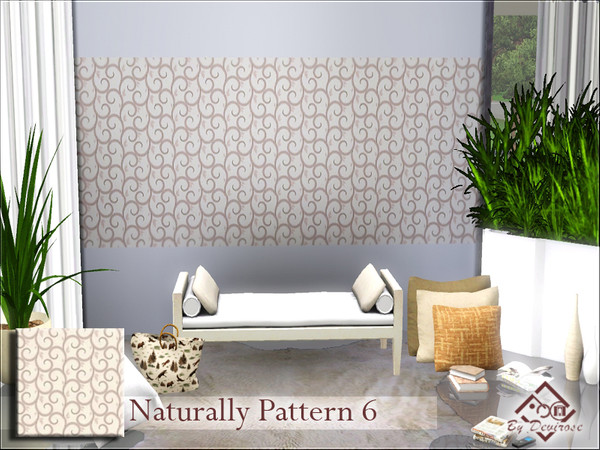 Sims 3 — Naturally Pattern 6 by Devirose — Soft elegant pattern.Base Game Compatible,no need EP,Enjoy^^