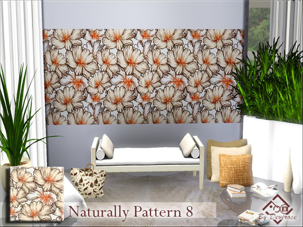 Sims 3 — Naturally Pattern 8 by Devirose — Soft elegant pattern.Base Game Compatible,no need EP,Enjoy^^