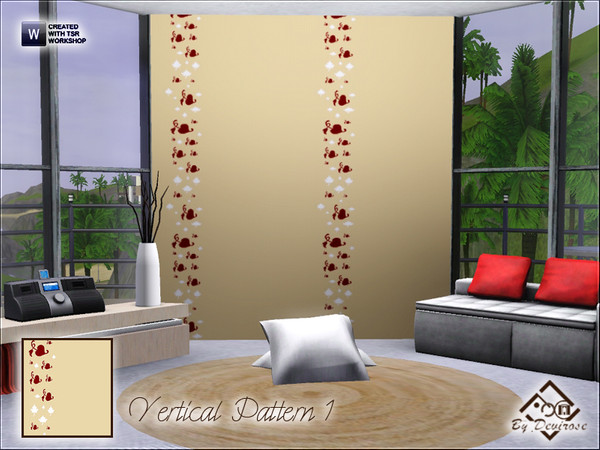 Sims 3 — Vertical Pattern 1 by Devirose — Pattern by vertical lines and lovely fantasies,base game compatible,no need