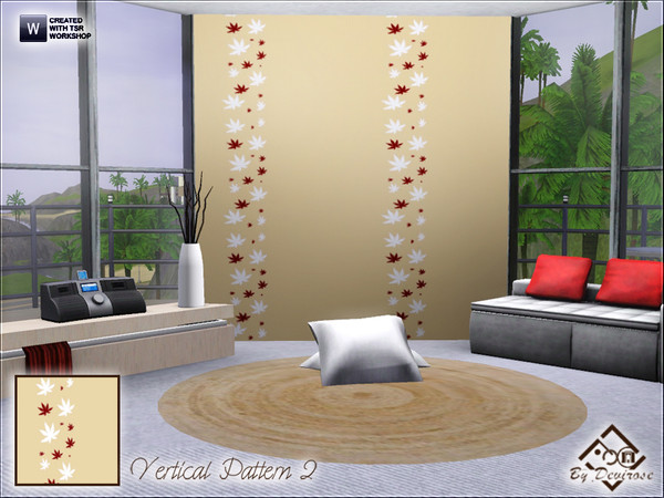 Sims 3 — Vertical Pattern 2 by Devirose — Pattern by vertical lines and lovely fantasies,base game compatible,no need