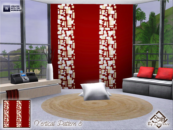 Sims 3 — Vertical Pattern 5 by Devirose — Pattern by vertical lines and lovely fantasies,base game compatible,no need