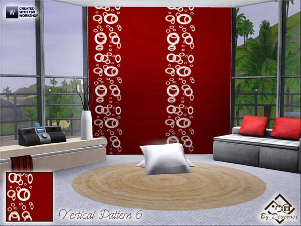 Sims 3 — Vertical Pattern 6 by Devirose — Pattern by vertical lines and lovely fantasies,base game compatible,no need
