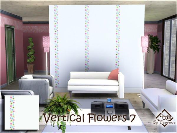 Sims 3 — Vertical Flowers 7 by Devirose — 