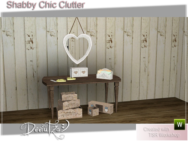 Sims 3 — Shabby Chic Clutter by deeiutza — A new set, in the same shabby chic style! Use this decorative objects for any
