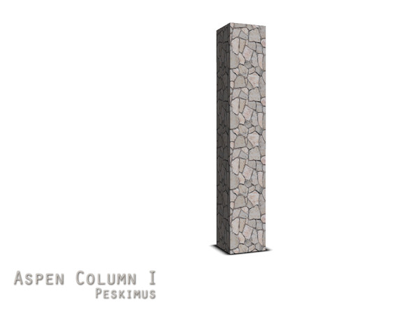 Sims 3 — Aspen Column I by peskimus — Stone Column, part of The Aspen Build Set.