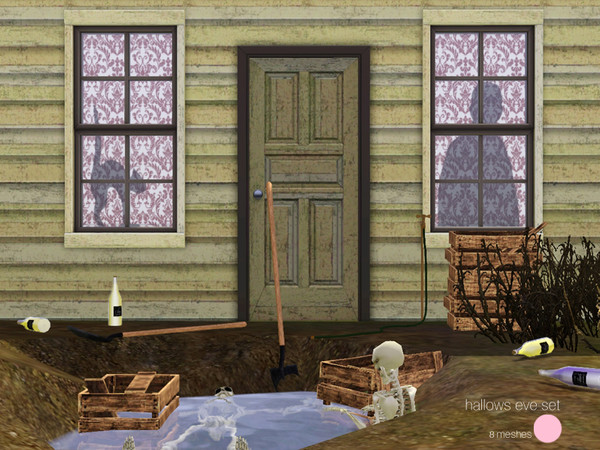 Sims 3 — Hallows Eve Set by DOT — Hallows Eve Set. Halloween the creepy crawly holiday! Basix Window shade with shadows,