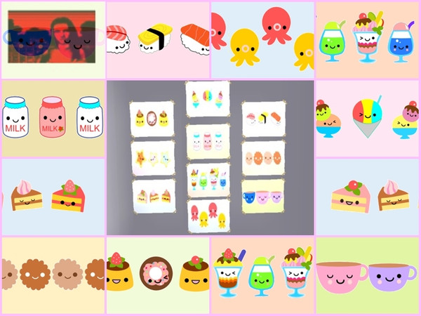 Sims 2 — Kawaii poster set 2 by Nita_hc — 10 kawaii poster of cute food, Nita hc.