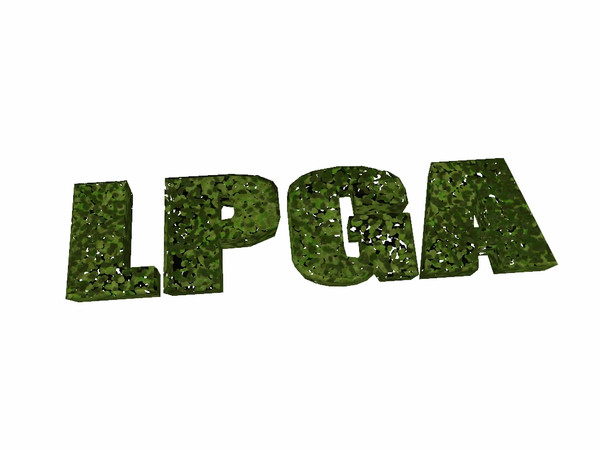 Sims 3 — LPGA Shrub by sim_man123 — A small shrub trimed to spell LPGA, as part of LPGA International. Made by sim_man123