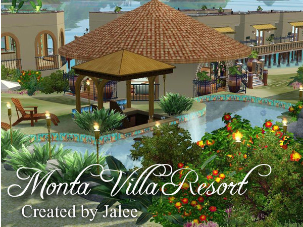 Sims 3 — Monta Villa Resort by JaleeMaggie — Monta Villa Resort Created By: Jalee Spanish Mediterranean luxury. Includes
