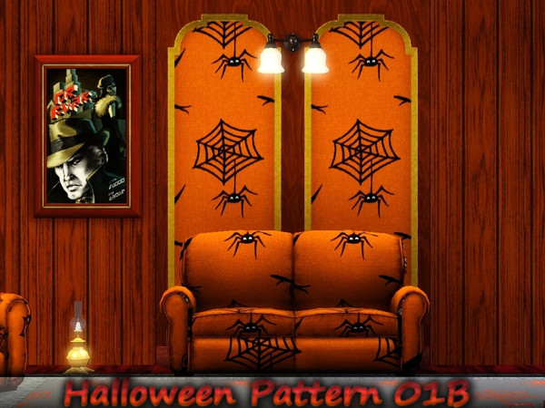 Sims 3 — Halloween Pattern 01B by allison731 — Bigger pattern 256x256 Category: Themed Channels: 3