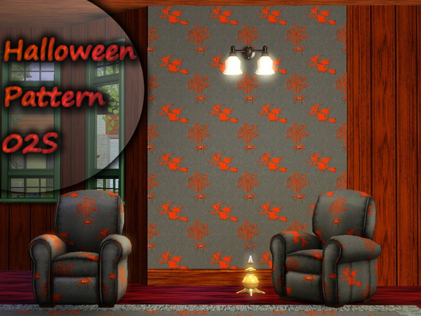 Sims 3 — Halloween Pattern 02S by allison731 — Smaller pattern 128x128 Category: Themed Channels: 4