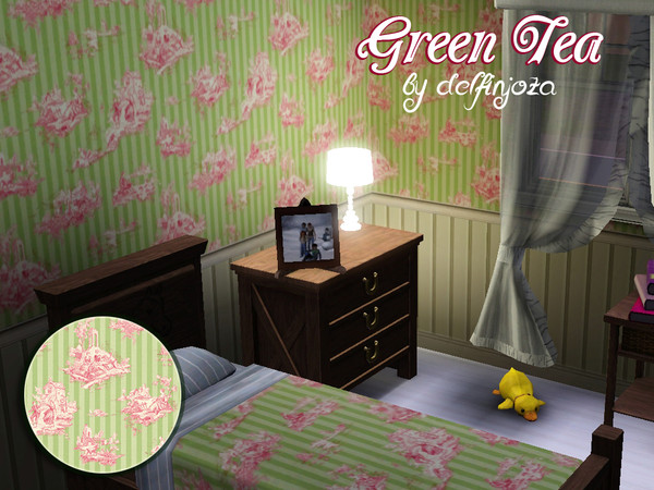 Sims 3 — Green Tea - Once Upon a Time Pattern by delfinjoza2 — Green Tea Pattern - Appears in Once Upon a Time - ABC TV