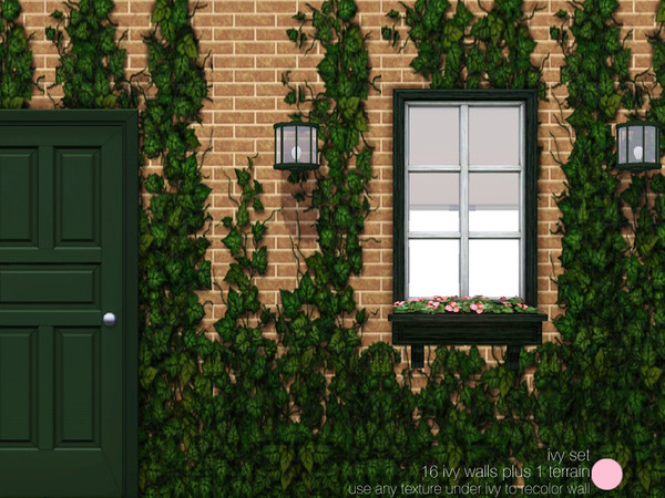 Sims 3 — Ivy Set by DOT — Ivy Set. For both Contemporary and Traditional Sim homes. Found in 'Misc Walls' on TSR. Found