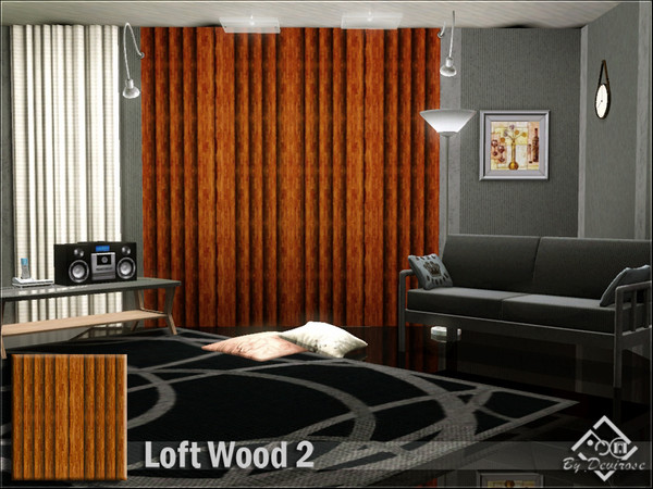 Sims 3 — Loft Wood 2 by Devirose — Modern wood ideal for lofts, modern rooms and youth apartments.Base Game Compatible,no