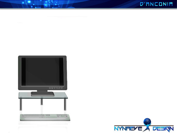 Sims 3 — dAnconia Desktop Computer by NynaeveDesign — Part of *dAnconia Home Office* set. by NynaeveDesign