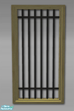 Sims 2 — Gaol House - Window Diagonal - Mesh by Shakeshaft — Part of a collection set of themed items to create an Olde