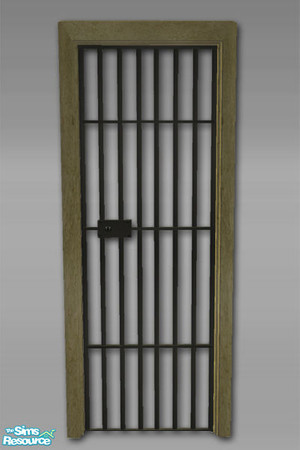 Sims 2 — Gaol House - Door Diagonal - Mesh by Shakeshaft — Part of a collection set of themed items to create an Olde