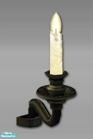 Sims 2 — Gaol House - Wall Candle - Mesh by Shakeshaft — Part of a collection set of themed items to create an Olde style