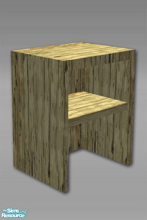 Sims 2 — Gaol House - End Table - Mesh by Shakeshaft — Part of a collection set of themed items to create an Olde style